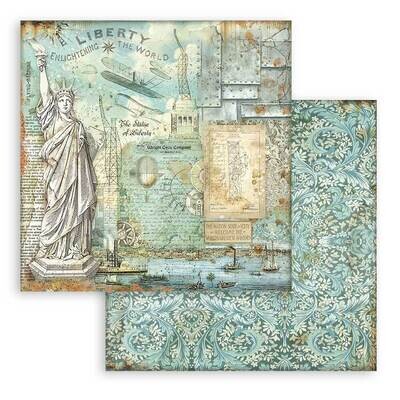 Sir Vagabond Aviator Backgrounds 12x12 - Stamperia