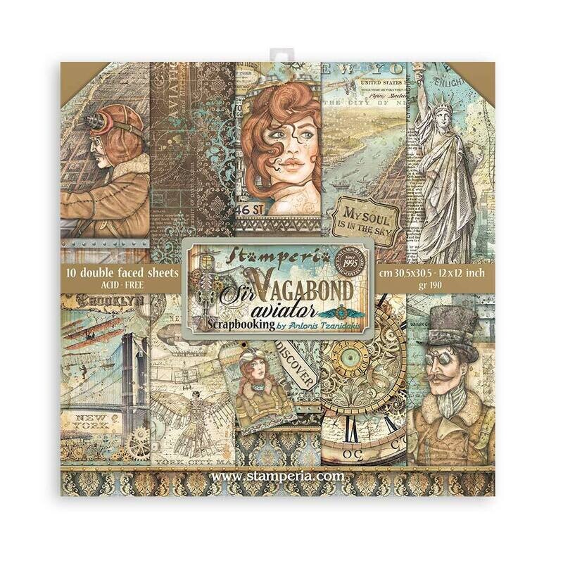 Sir Vagabond Aviator 12x12 - Stamperia