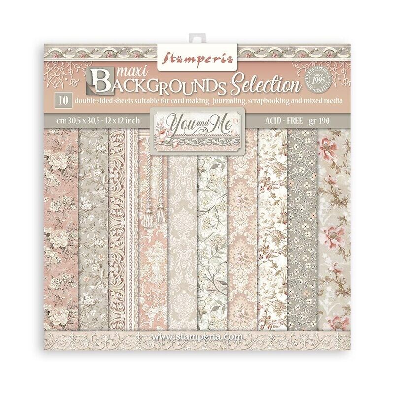 You &amp; Me Backgrounds 12x12 - Stamperia