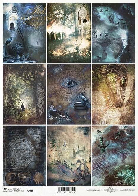 An Undiscovered Magical World Collage A4 - ITD Collection