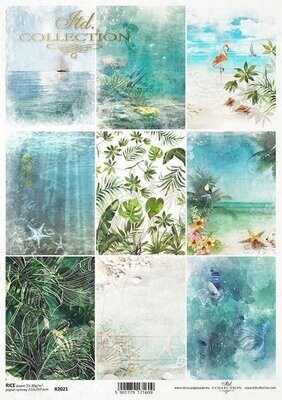 Tropical Dreams Collage A4 - ITD Collection