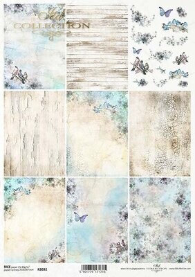 Summertime in Blue Collage A4 - ITD Collection