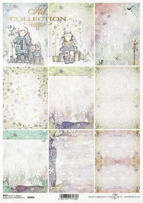 Angels & Girls and Boys Collage A4 - ITD Collection