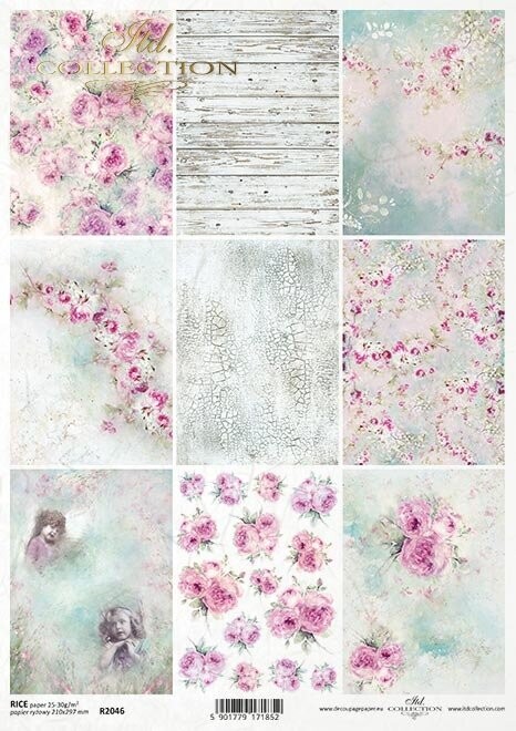 Shabby Chic for Spring Collage A4 - ITD Collection