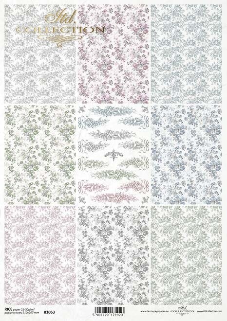 Shabby Chic Series Collage A4 - ITD Collection