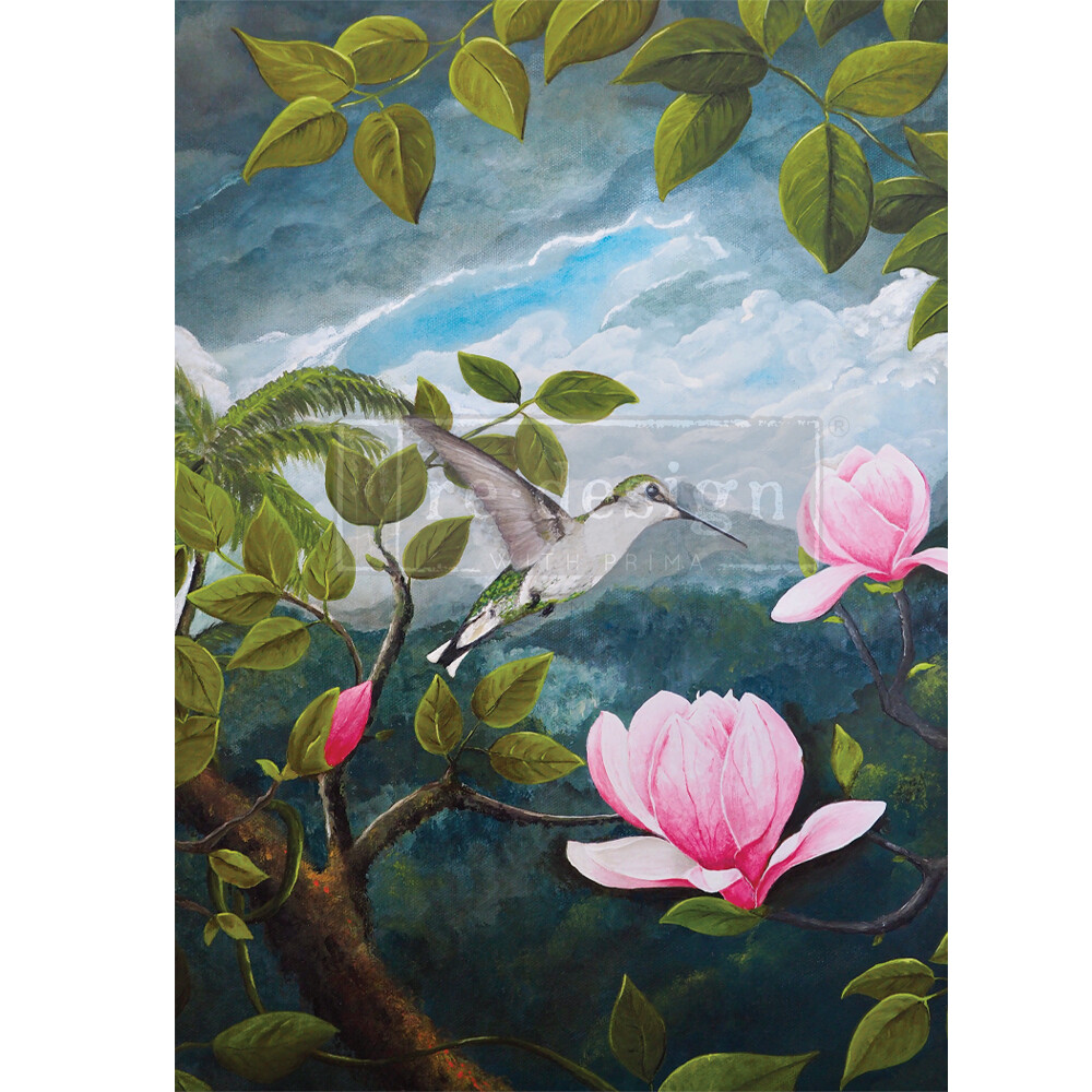 Spring Magnolias A1 Rice Paper - Re-Design With Prima