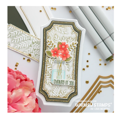 Mini Slim Notched Die Set - Whimsy Stamps