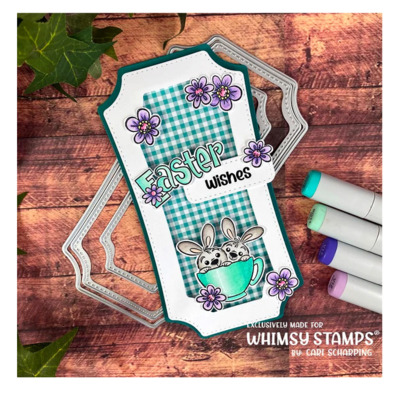 Mini Slim Notched Stitched Die Set - Whimsy Stamps