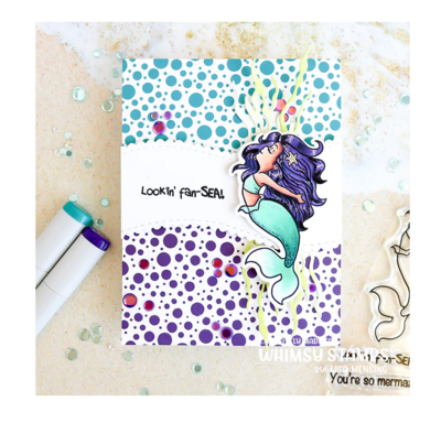 Mermaid Moments Outlines Die Set - Whimsy Stamps