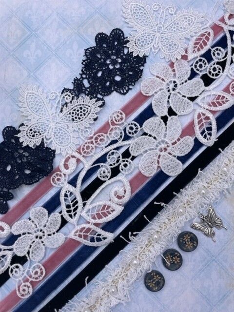 Lace 84 Trims &amp; Treasures - Blue Fern Studios Life's Vignettes