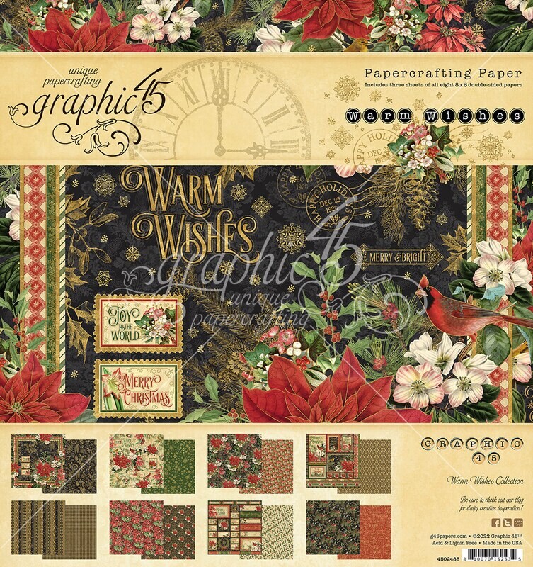 Warm Wishes 8x8 - Graphic 45