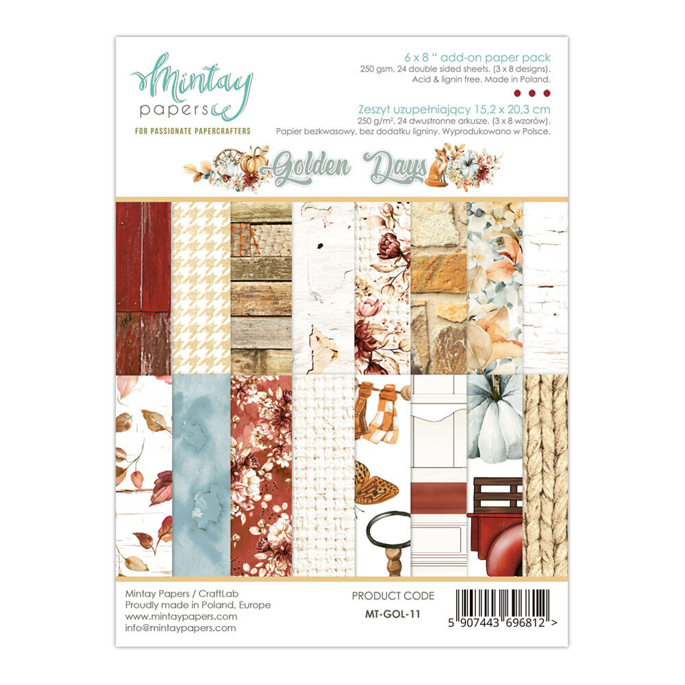 Golden Days 6x8 - Mintay Papers