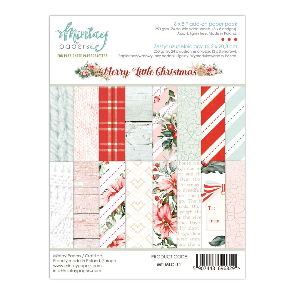 Merry Little Christmas 6x8 - Mintay Papers