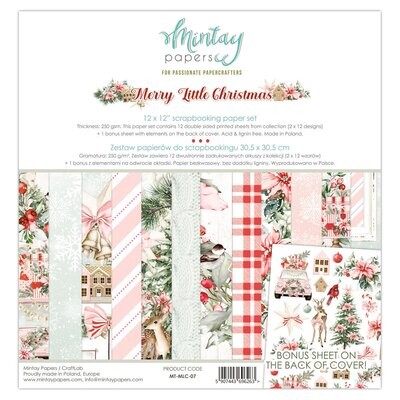 Merry Little Christmas 12x12 - Mintay Papers