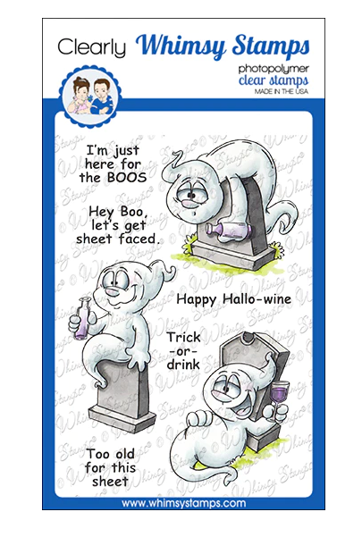 Hey Boo Clear Stamps - Whimsy Stamps