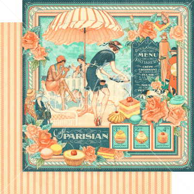 Cafe Parisian 8x8 - Graphic 45