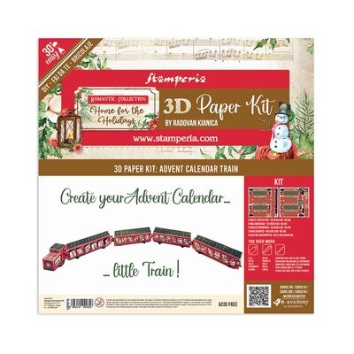 3D Paper Kit - Stamperia Romantic Home for the Holidays