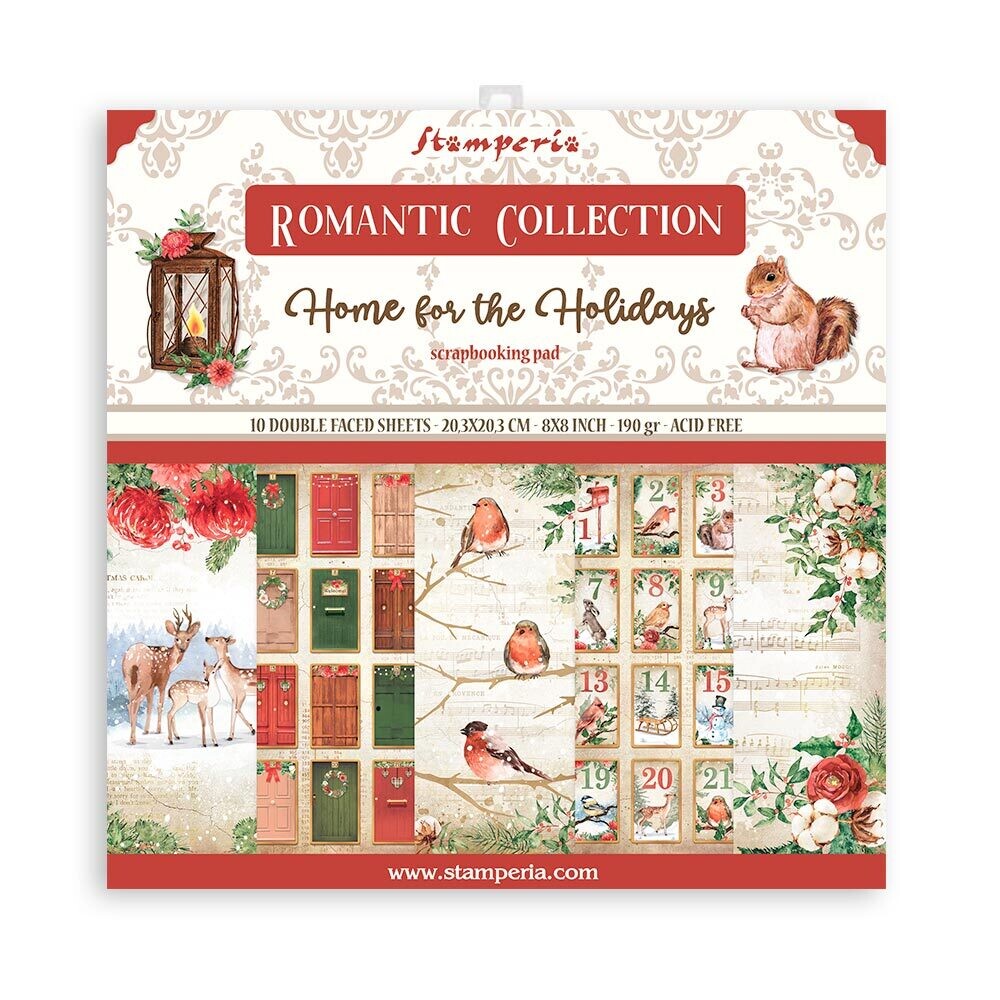 Romantic Home for the Holidays 8x8 - Stamperia