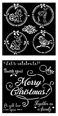 Christmas Stencils - Stamperia