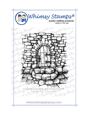 Dungeon Door Rubber Stamp - Whimsy Stamps