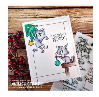 Cat Do Christmas Two - Whimsy Stamps
