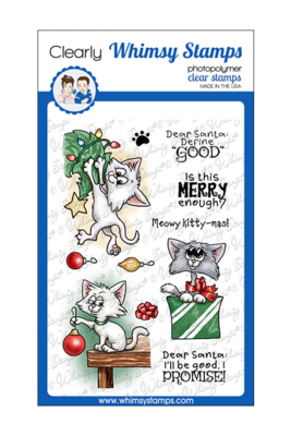 Cat Do Christmas Two - Whimsy Stamps
