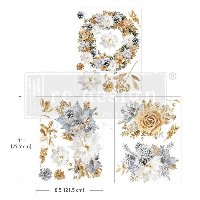 A Gilded Moment 8.5 x 11 Transfer Sheets - Re-Design With Prima