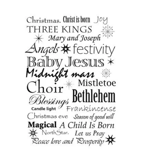Christmas Words - Lavinia Stamps