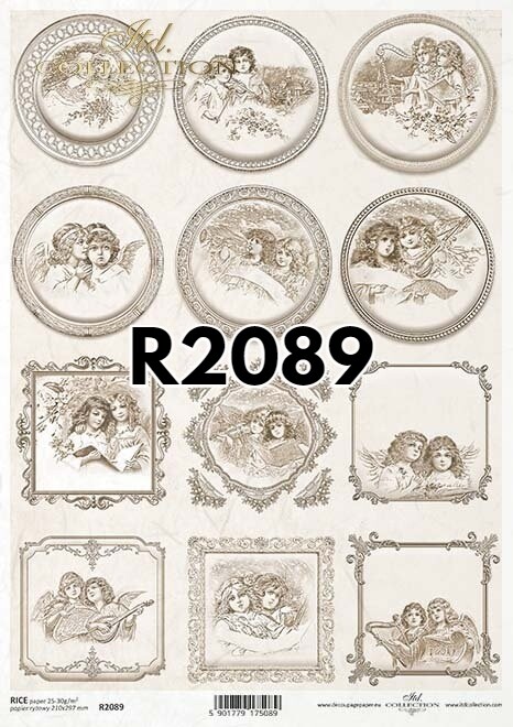 Vintage Angels Series A4 - ITD Collection, Design: R2089