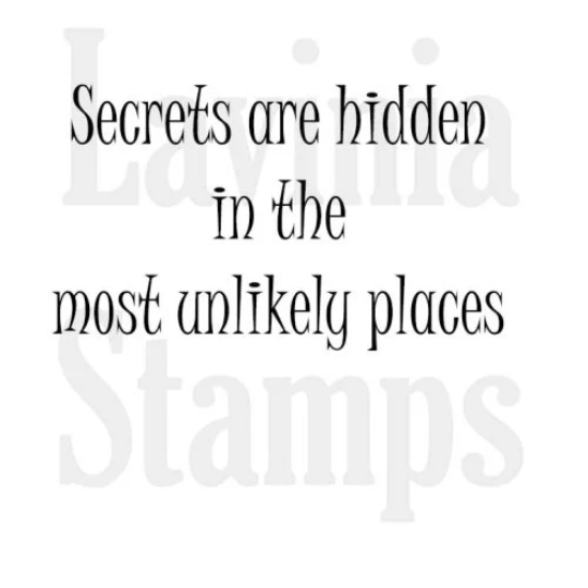 Secrets are Hidden - Lavinia Stamps