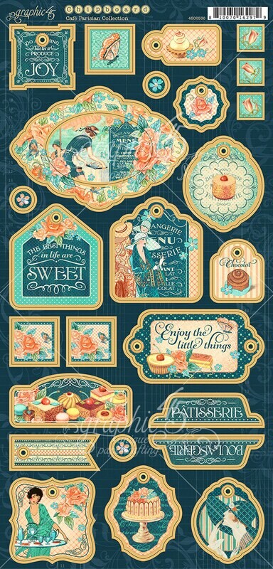 Cafe Parisian Chipboard - Graphic 45