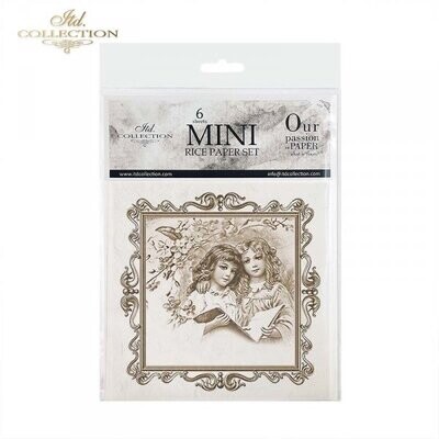 MINI Vintage Angels in Square Frame Set - ITD Collection