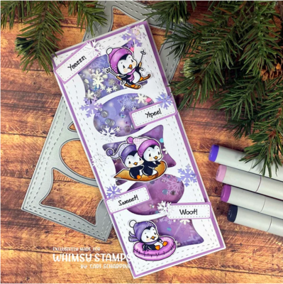 Penguin Snow Days - Whimsy Stamps