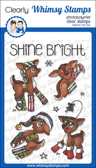 Reindeer Games - Shine Bright - Whimsy Stamps