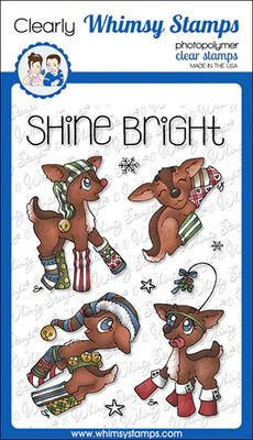 Reindeer Games - Shine Bright - Whimsy Stamps