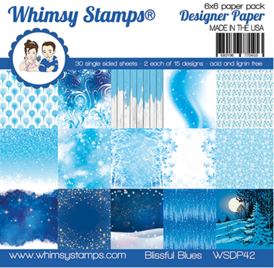 Blissful Blues 6x6 - Whimsy Stamps
