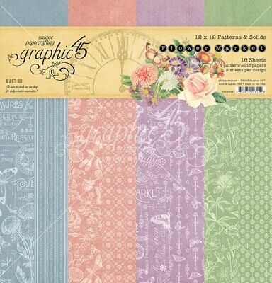 Flower Market Patterns and Solids - Graphic 45