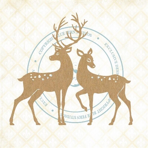 Doe and Rae - Blue Fern Studios Mistletoe &amp; Holly