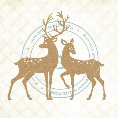 Doe and Rae - Blue Fern Studios Mistletoe &amp; Holly