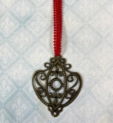 Festive Ornament - Blue Fern Studios Mistletoe &amp; Holly