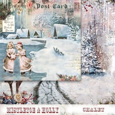Mistletoe &amp; Holly 12x12 - Blue Fern Studios