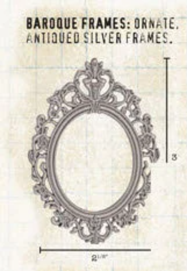 Antique Silver Baroque Frame - Tim Holtz Idea-ology