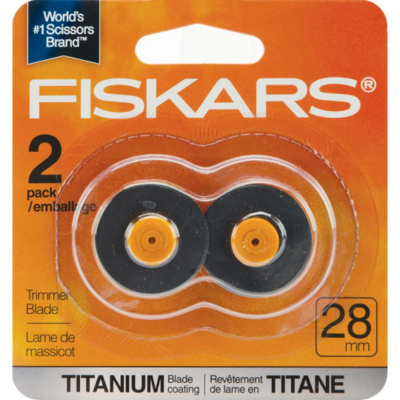 Rotary Trimmer Titanium Blades 2/Pkg - Fiskars