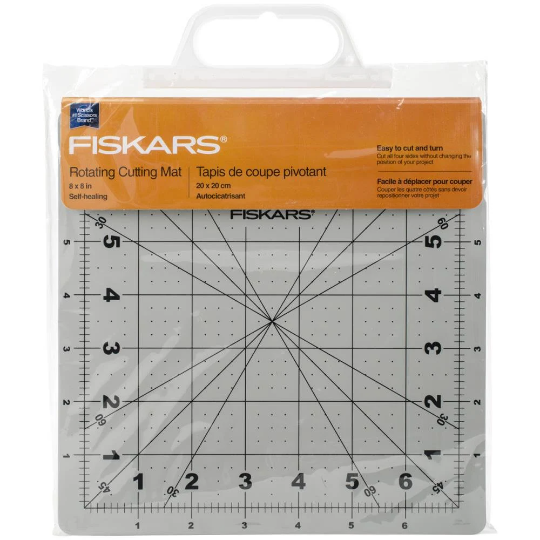 Rotating Cutting Mat 8"X8" - Fiskars