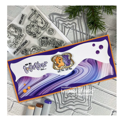 Slimline Victorian Layers Die Set - Whimsy Stamps