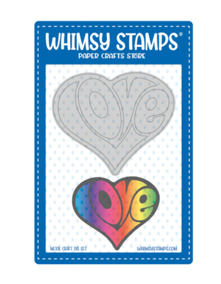 Love Heart Die Set - Whimsy Stamps