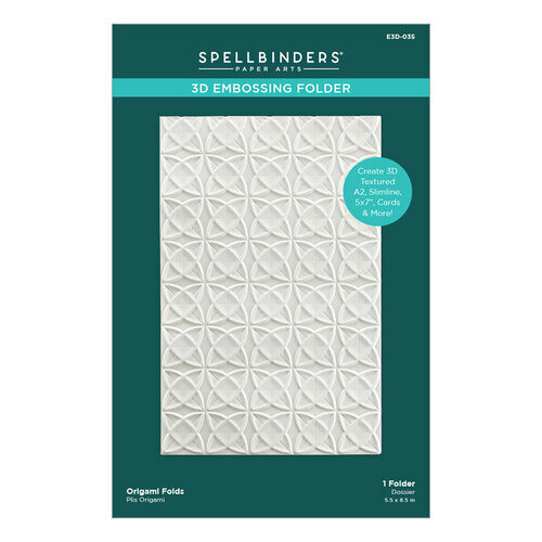 Origami Folds Embossing Folder - Spellbinders