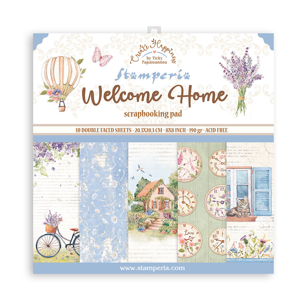 Welcome Home 8x8 - Stamperia Create Happiness