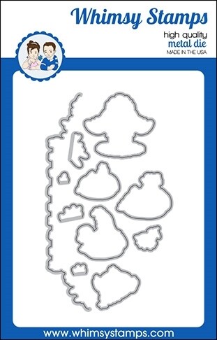Butt Nugget Outlines Die Set - Whimsy Stamps
