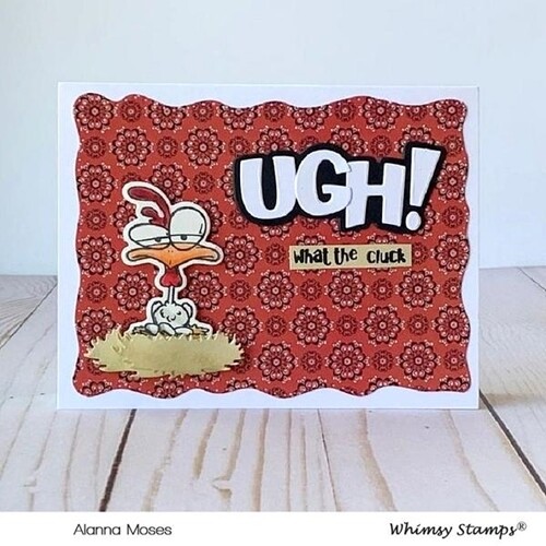 What the Cluck Outlines Die Set - Whimsy Stamps